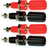 CESS Amplifier Terminal Connector Binding Post, Banana Plug Jack Socket Panel/Chassis Mount Connectors (4 Pack)