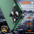 iPhone 15 Case - Dark Green, Shockproof with 15 FT Military Grade Drop Protection & 2X Tempered Glass Screen Protectors.