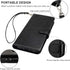 Bocasal iPhone 12 & 12 Pro Wallet Case, PU Leather Kickstand with Card Holder, Shockproof Flip Cover (Black)