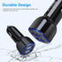USB Car Charger, 5Pack 2.4A Dual Port USB Cigarette Lighter Car Phone Charger Plug for iPhone 15 14 13 12 SE 11 Pro