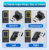 90 Degree USB 3.0 Male to Female Adapter, (4 Pack) Up and Down & Left and Right Angle USB A Extender Connector for PC, Laptop, Hard Drive, Keyboard, USB A Charger, Power Bank