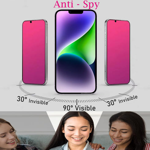 Compatible with iPhone 13 Pro Max and Compatible with iPhone 14 Plus Privacy Screen Protector mirror Tempered Glass Anti-Spy Gradient colorful Anti Bluelight Full Coverage clear Film 6.7