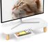 AFOOYO Monitor Stand Riser,Cat-Shaped Sturdy Wood Computer Monitor Stand, Monitor Stand Riser,
