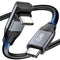 USB C to USB C Cable 90 Degree, 20Gbps Data Transfer 100W Fast Charging Right Angle Cable Compatible with Samsung S23