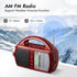 Weather Radio Portable AM FM Radio with Bluetooth, Rechargeable Emergency Radio, Built-in Rechargeable Battery or 4 AA