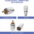 Anina PL259 Coaxial Connectors UHF Male Solder Plug with Reducer for RG8 RG59 RG8x LMR-400, 2-Pack