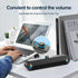 LENRUE Computer Speakers for Desktop,PC Speakers with Basic Stereo Sound & Colorful Lights, Single USB for Both Power