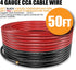 4 Gauge Wire (25ft Black + 25ft Red) Copper Clad Aluminum CCA, 20PCS Lugs, 20PCS Heat Shrink Tubing, 100A ANL Fuse