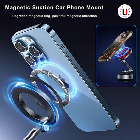 Kehuitry 360 17pro/16/15/14/13 Upgrade Electric Vacuum Magnetic Phone Holder for Car, Rotating Car Phone Mount
