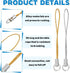 Larrel 100PCS 58mm Phone Keychain Strap, Cell Phone Split Ring Strap, Gold/Silver Cellphone Charms Lanyard String