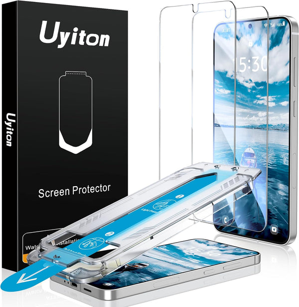 Uyiton UnBreak-Glass Screen Protector for Samsung Galaxy S24+ Plus, 6.7'' 5G, 2 Pack, Scratch-Resistant, Bubble-Free,