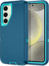 I-HONVA for Samsung Galaxy S24 Plus Case, Shockproof 3-Layer Full Body Protection, Heavy Duty Cover, Turquoise