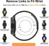 Valkit 2 Packs Galaxy Watch 7 6 5 4 FE Band Pro Classic 43/47/45/40/44/42/46mm Solid Stainless Steel Wristbands