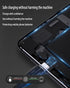 100W Multi 3 in 2 Fast Charging Cable 10FT, Black Long Nylon Braided, USB A/C to USB-C Lightning Micro Connectors for