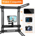 Black Aluminum Fence Mount for Action Camera, Compatible with GoPro, Phones, Digital Camera, Ideal for Recording Games