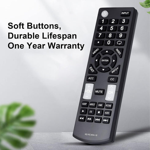 Universal Insignia TV Remote Control for LED LCD HDTV TVs