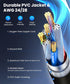 2.0 1M (3.3ft), 480Mbps 2A USB Printer Cable Gold-Plated High Speed USB A to B Cord with Ferrite Core, Durable PVC
