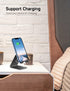 Aluminum Phone Stand for iPhone 16 15 14 13 12 11 X 8 7 6 Plus 5, Tablet, Samsung, Black