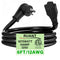 URANT Heavy Duty 15 Amp to 20 Amp Plug Adapter Cable, 12AWG Right