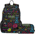 ALAZA Colorful Math Science Geometric Backpack and Lunch Bag Set Back Pack