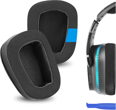 Geekria Sport Cooling-Gel Replacement Ear Pads, Black, for Logitech G533, G633, G635, G933, G935, G930, G933S, G633S,