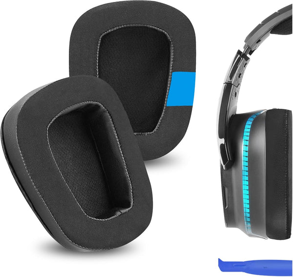Geekria Sport Cooling-Gel Replacement Ear Pads, Black, for Logitech G533, G633, G635, G933, G935, G930, G933S, G633S,