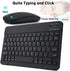 KUNSI Bluetooth Keyboard and Mouse Combo for iPad, Rechargeable Slim Wireless Keyboard and Mouse for Tablets,Compatible
