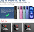 17, 9H FanTEK Camera Lens Protector for iPhone Tempered Glass Camera Screen Cover, Ultra HD Clear Acrylic Full Coverage