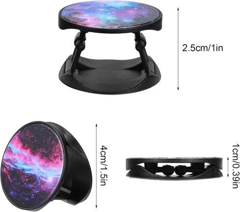 Weewooday 20 Pcs Sublimation Socket Blank Phone Grip Holders Collapsible Phone Grips Self Adhesive Sublimation Holders