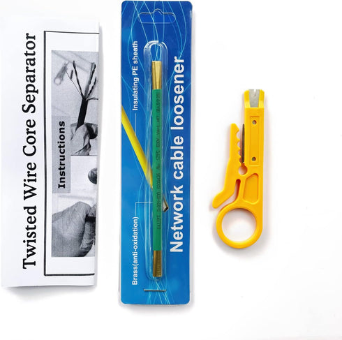 LIUJINCAN Network Cable Untwist Tool, Engineer Wire Straightener for CAT5/CAT6/CAT7 and Telephone Wires