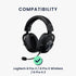kwmobile Replacement Ear Pads for Logitech G Pro X/G Pro X Wireless/G Pro X 2 (Set of 2) - Cooling Gel Earpads