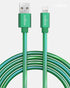 LIQUIPEL Powertek 6 ft iPhone Charger Cable, Fast Charging Lightning to USB Cord Adapter, MFI Certified (Green)
