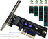 M.2 NVME to PCIe 3.0/4.0 x4 Adapter - NVME/AHCI SSD to PCIe Expansion Card with Heatsink