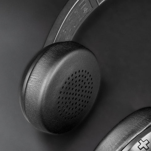 SOULWIT Replacement Earpads for Skullcandy Uproar Wired/Wireless Headphones, Soft Leather, Noise-Isolating Foam - Black