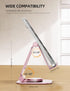 Nulaxy Rotatable Cell Phone Stand, Fully Adjustable Foldable Desktop Phone Holder Cradle Dock, Thick Case Friendly