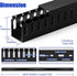 ZhiYo H1.6 W1.2in 6.6ft (2xL3.3ft) x Cable Raceway, Server Rack Cable Management Under Desk Cord Organizer, Electrical