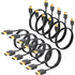 HDMI Cable 6FT 10-Pack, 4K HDMI to HDMI Cable 6FT Multi-pack,Shielded HDMI