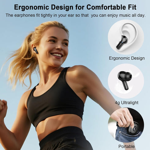 5.4 4 48H IP7 Wireless Earbuds, Bluetooth Headphones HiFi Stereo, Ear Buds with ENC Noise Cancelling Mics, Bluetooth