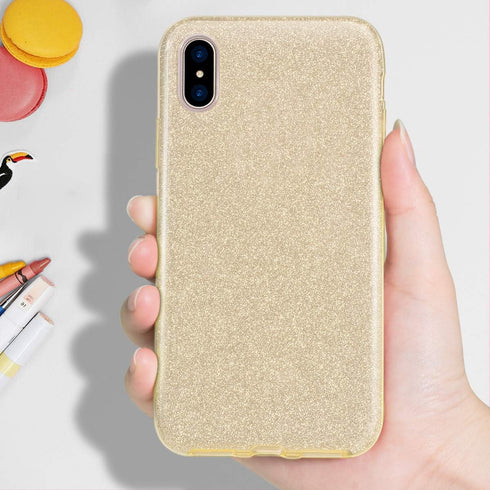 MILPROX Glitter Luxury Case for iPhone Xs MAX, Shiny Sparkly Slim Bling Crystal Clear, 3 Layer Hybrid Protection