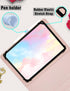 Universal Tablet Keyboard Case with 7 Color Rainbow Backlit Removable Keypad for 9.7"-11" Tablets (Pink)