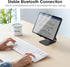 SANWA Multi Device Bluetooth Keyboard with Touchpad, Rechargeable Keypad for Laptop, Desktop, iPad/iPhone, Compatible