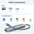 Selore&S-Global 7 1 Port,100W 2 3.0 USB C Hub HDMI Adapter for MacBook Pro/Air, in USBC Dongle with HDMI, microSD/SD