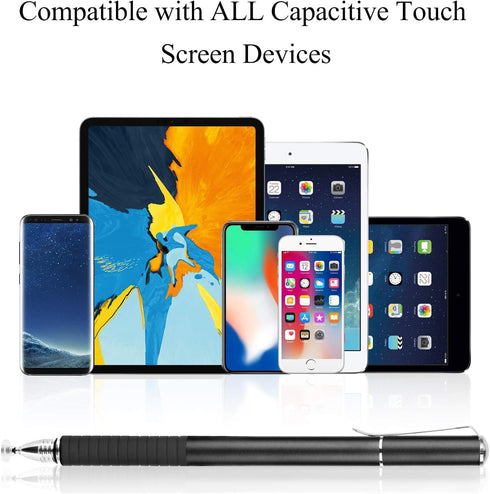 Fine Point Disc Stylus Pen for Apple iPad Pencil, Compatible with iPhone, iPad, Samsung Galaxy, All Touch Screen