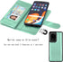 Njjex Galaxy S20 Ultra 5G Wallet Case, PU Leather Flip Cover with 9 Card Slots, Detachable Kickstand, Mint