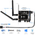 Wireless Network Card Adapter M.2 NGFF to PCI-E, WiFi Network Card Converter with Dual-Band Antenna