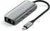 Satechi USB C Ethernet Adapter 2.5 Gigabit, 4 in 1 Network Adapter with Enhanced Speed and 3 USB C 3.2 Ports for Mac,