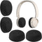 PChero 2 Pairs Headphone Ear Pads Covers with Stretchable Knit Fabric, Washable Earcup Protectors for On-Ear Headset