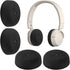 PChero 2 Pairs Headphone Ear Pads Covers with Stretchable Knit Fabric, Washable Earcup Protectors for On-Ear Headset