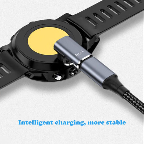 Type C Adapter for Garmin Watch Charger Connector, 2 Pack USB Type C Female to Garmin Watch Charger