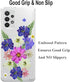 Unov Clear Case for Galaxy A53 5G, Soft TPU Shock Absorption Slim Embossed Pattern Protective Back Cover (Very Peri